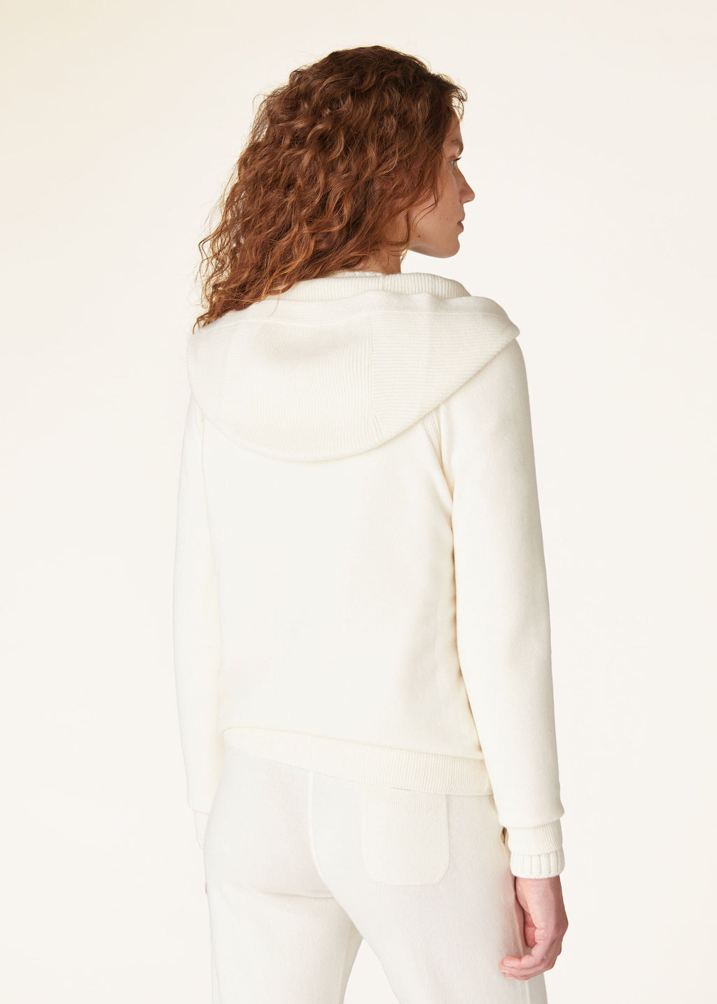 Luxury Wool-Cashmere Zip-Up Hoodie | Premium Knit Loungewear Jacket