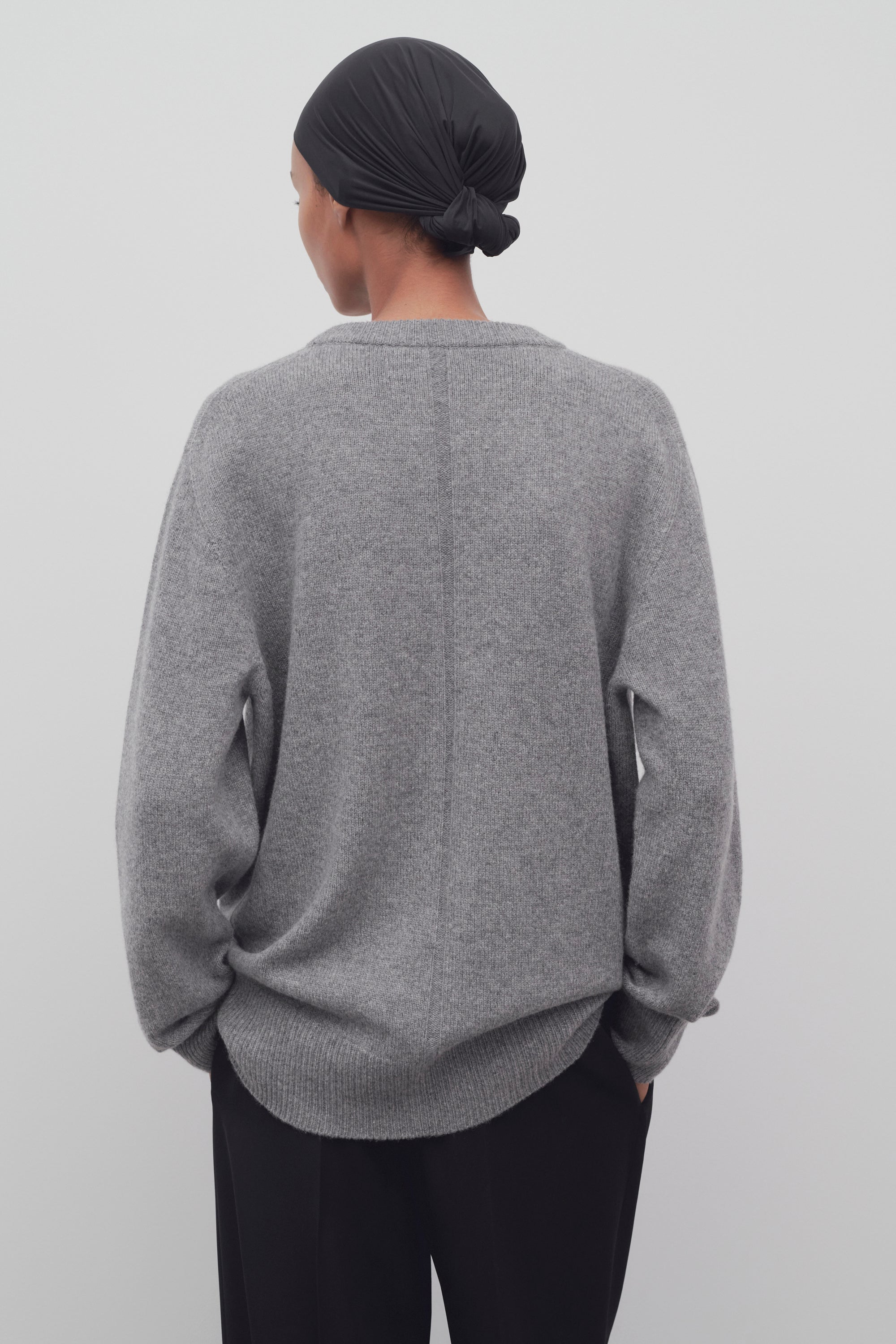 Luxury 100% Pure Wool Oversized Crew Neck Sweater | Premium Minimalist Knit Pullover