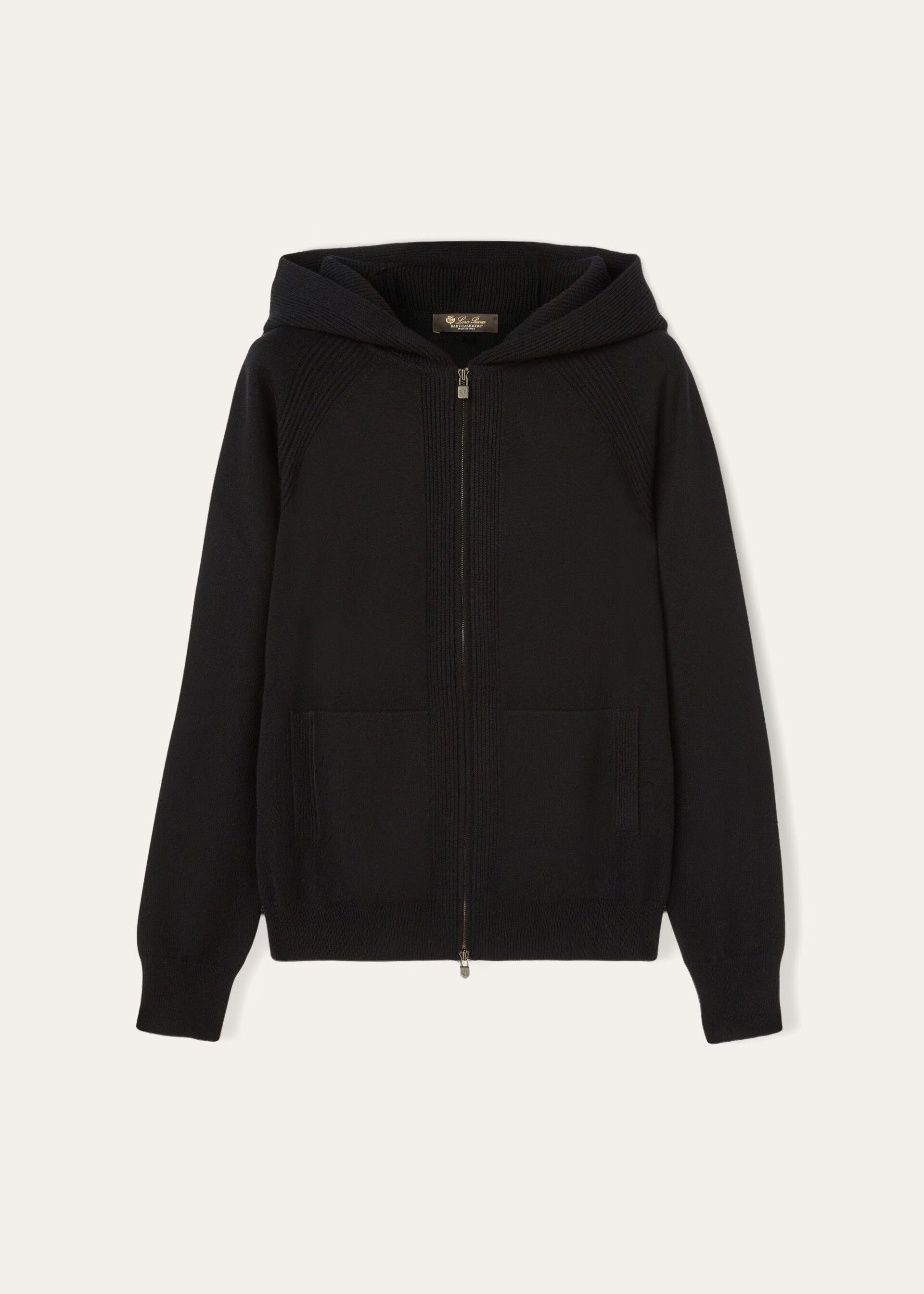 Luxury Wool-Cashmere Zip-Up Hoodie | Premium Knit Loungewear Jacket