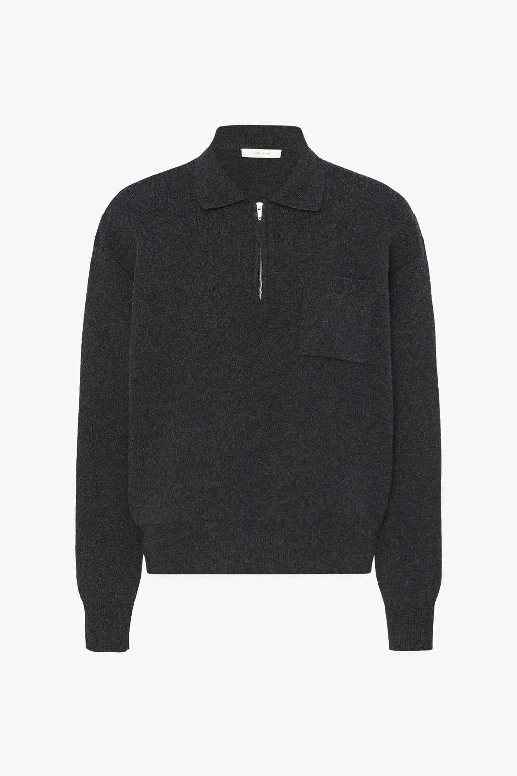 Luxury 100% Pure Wool Quarter-Zip Polo Sweater | Modern Half-Zip Knit Pullover with Pocket