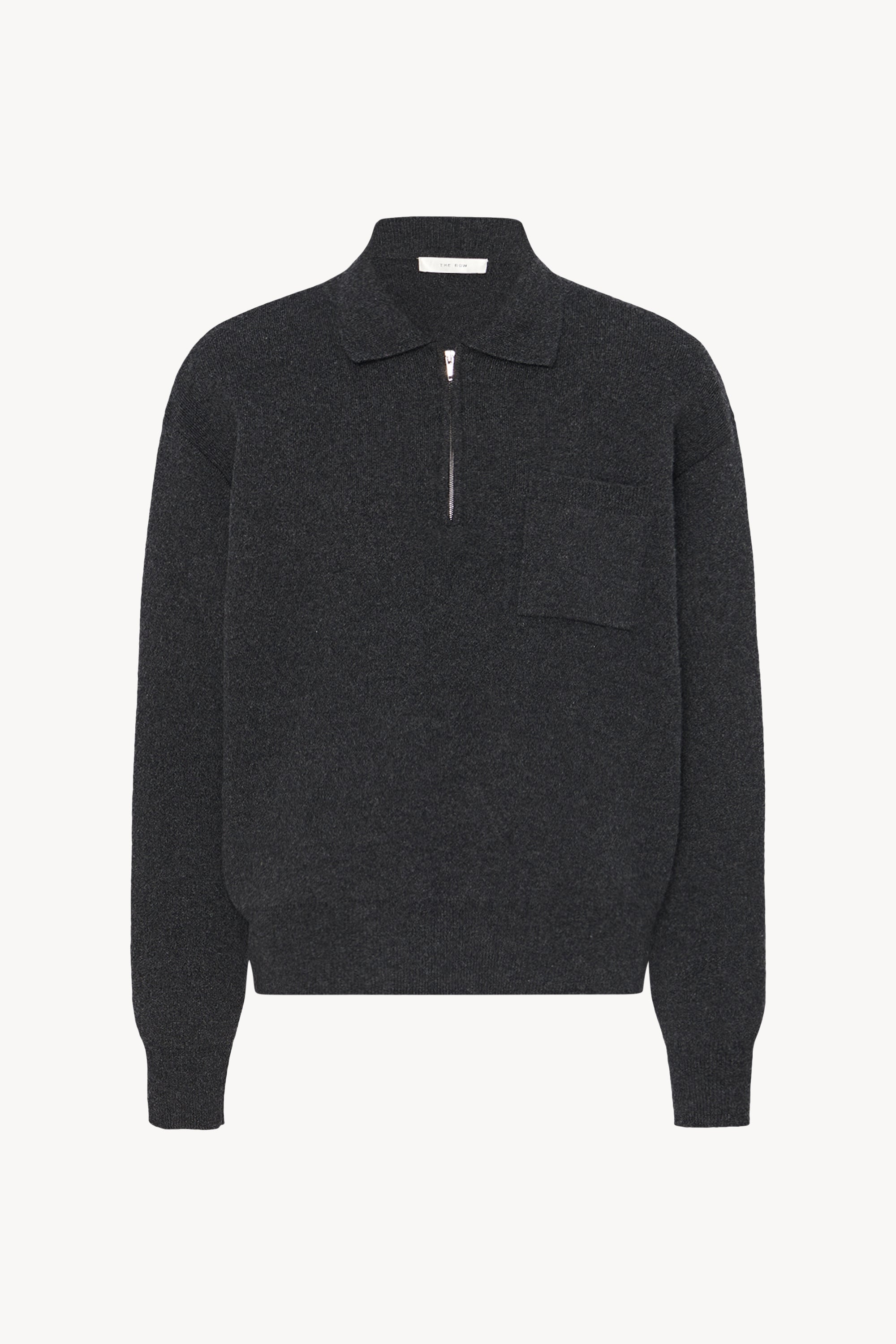 Luxury 100% Pure Wool Quarter-Zip Polo Sweater | Modern Half-Zip Knit Pullover with Pocket