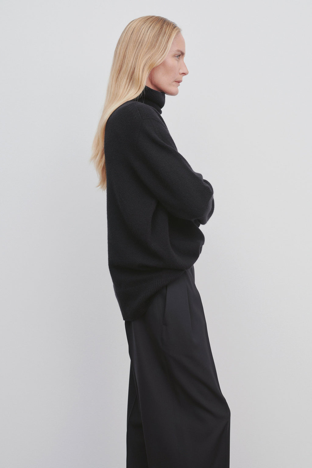 Luxury 100% Pure Wool Oversized Turtleneck Sweater | Premium High-Neck Chunky Knit
