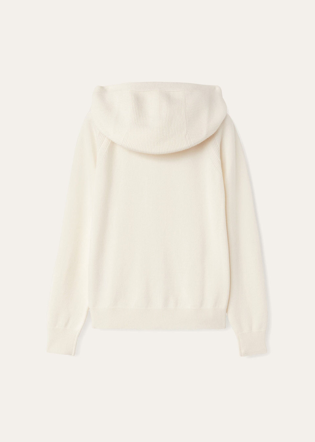 Luxury Wool-Cashmere Zip-Up Hoodie | Premium Knit Loungewear Jacket