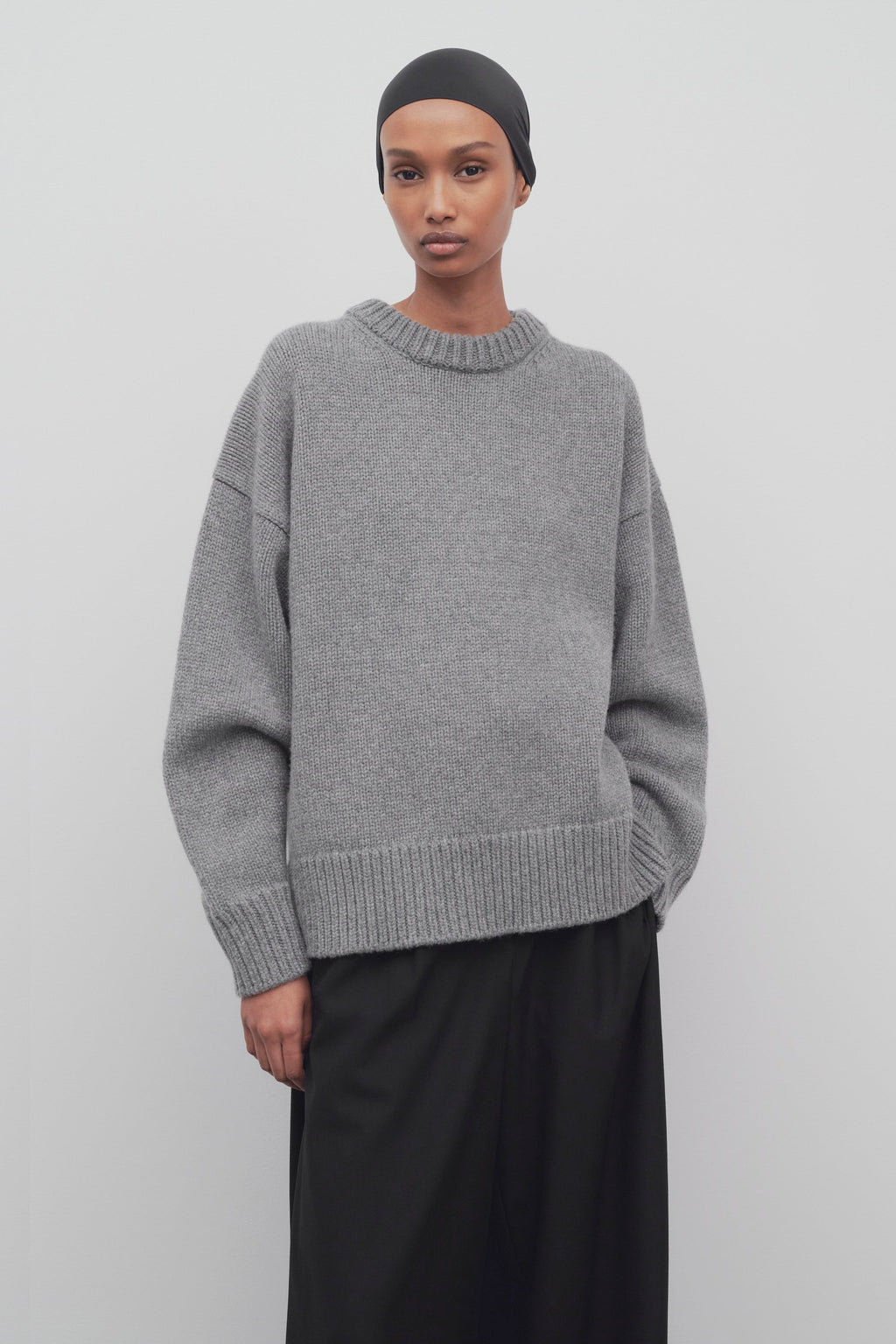 Essential 100% Pure Wool Oversized Crew Neck Sweater | Premium Chunky Knit Pullover