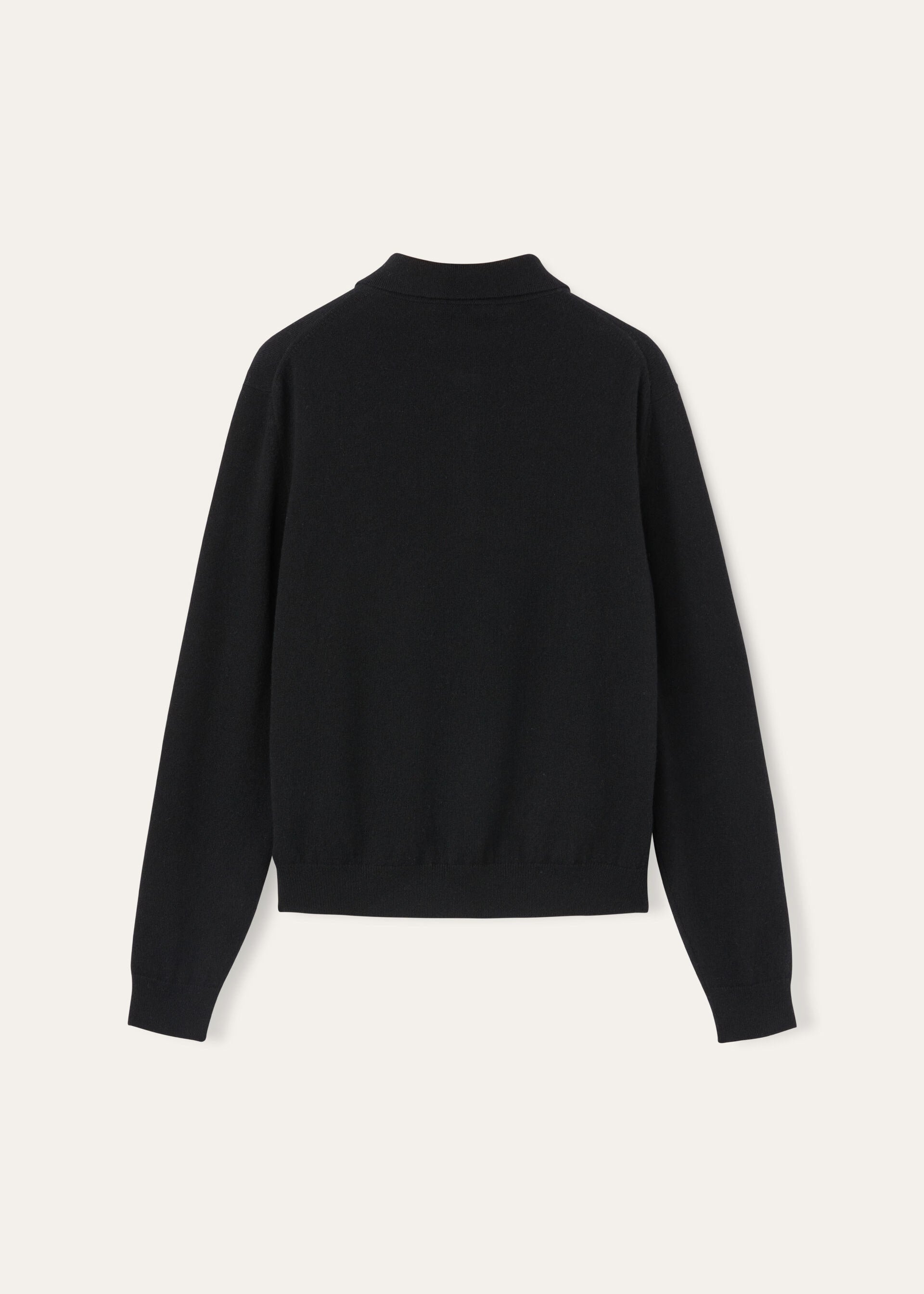 Luxury 100% Fine-Spun Wool Knitted Polo Sweater | Elegant Buttoned Knit Top