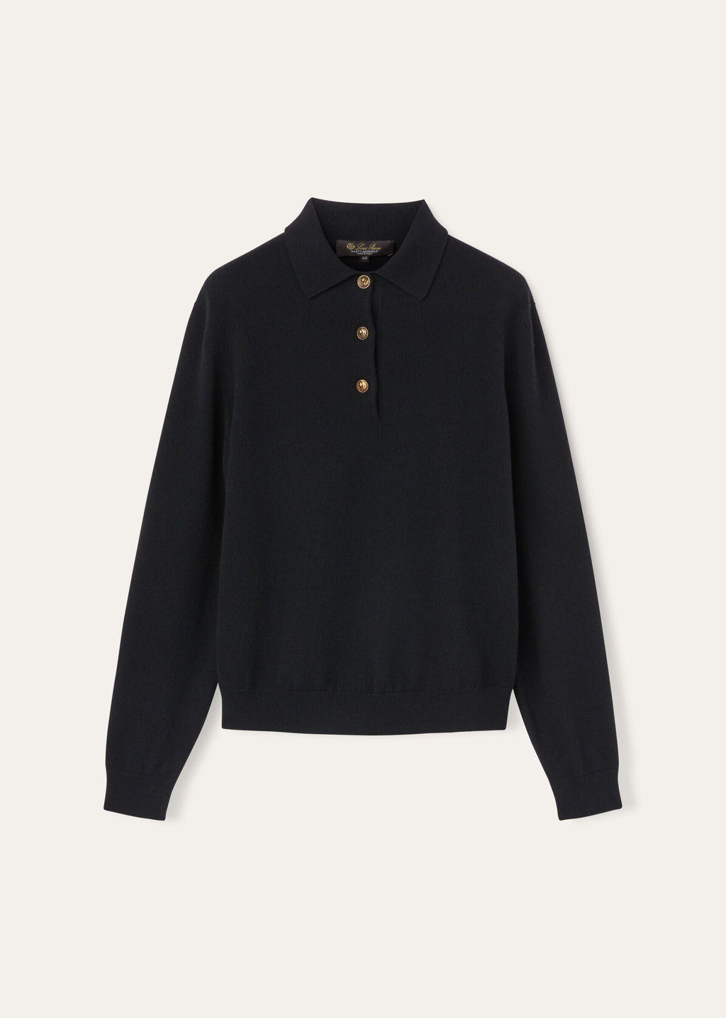 Luxury 100% Fine-Spun Wool Knitted Polo Sweater | Elegant Buttoned Knit Top