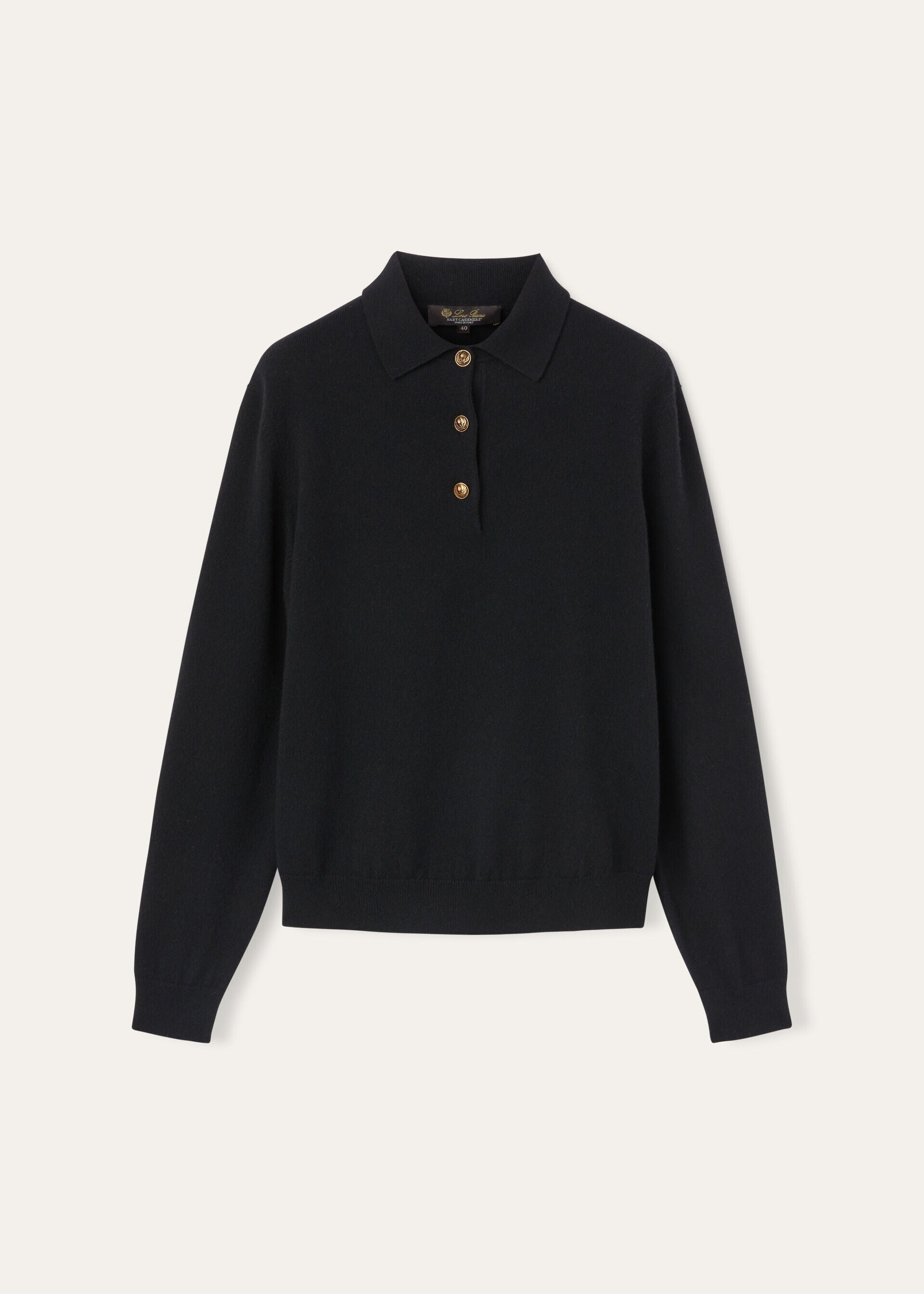 Luxury 100% Fine-Spun Wool Knitted Polo Sweater | Elegant Buttoned Knit Top